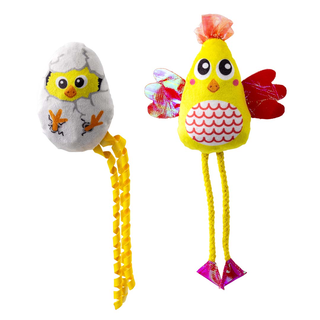 KONG Cat Scrattles Chicken Mehrfarbig - Product shot