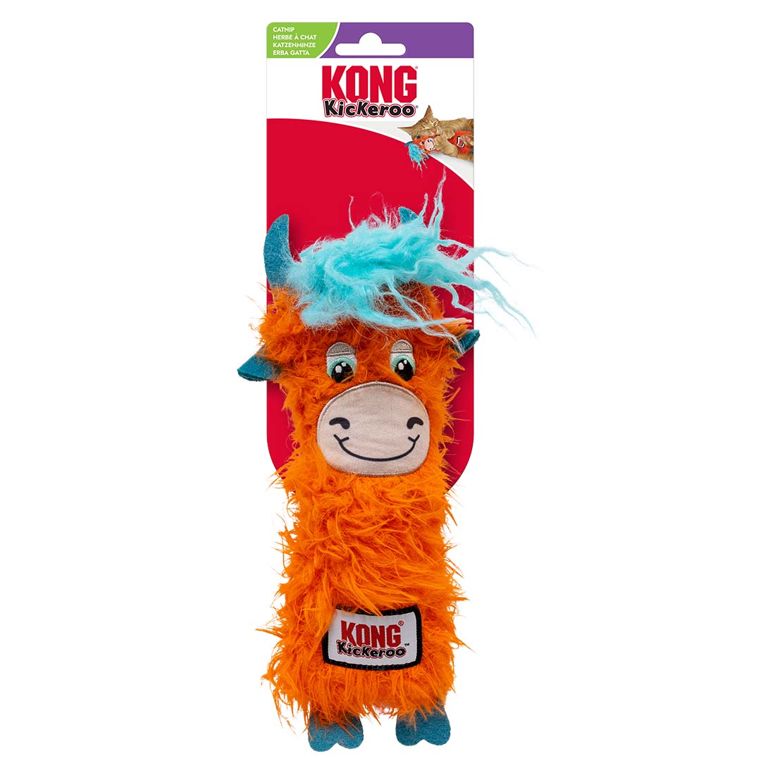 KONG Cat Kickeroo Highland Cow Gemischte farben - Verpakkingsbeeld
