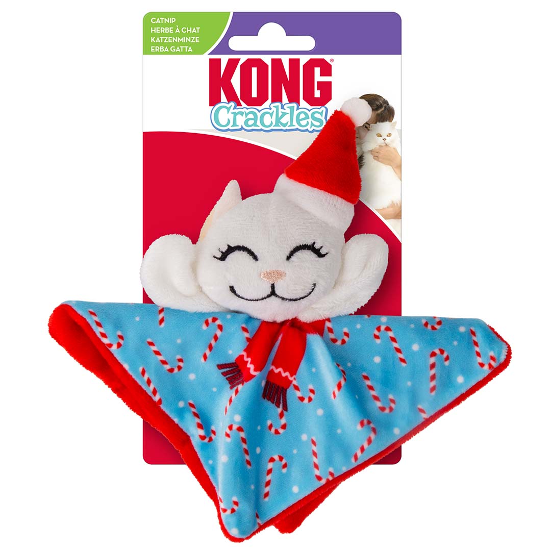 KONG Holiday Cat Crackles Santa Kitty Mehrfarbig - Product shot