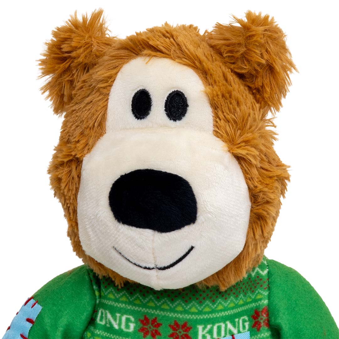 KONG Holiday Wild Knots Sweater Bear Groen - Detail 3