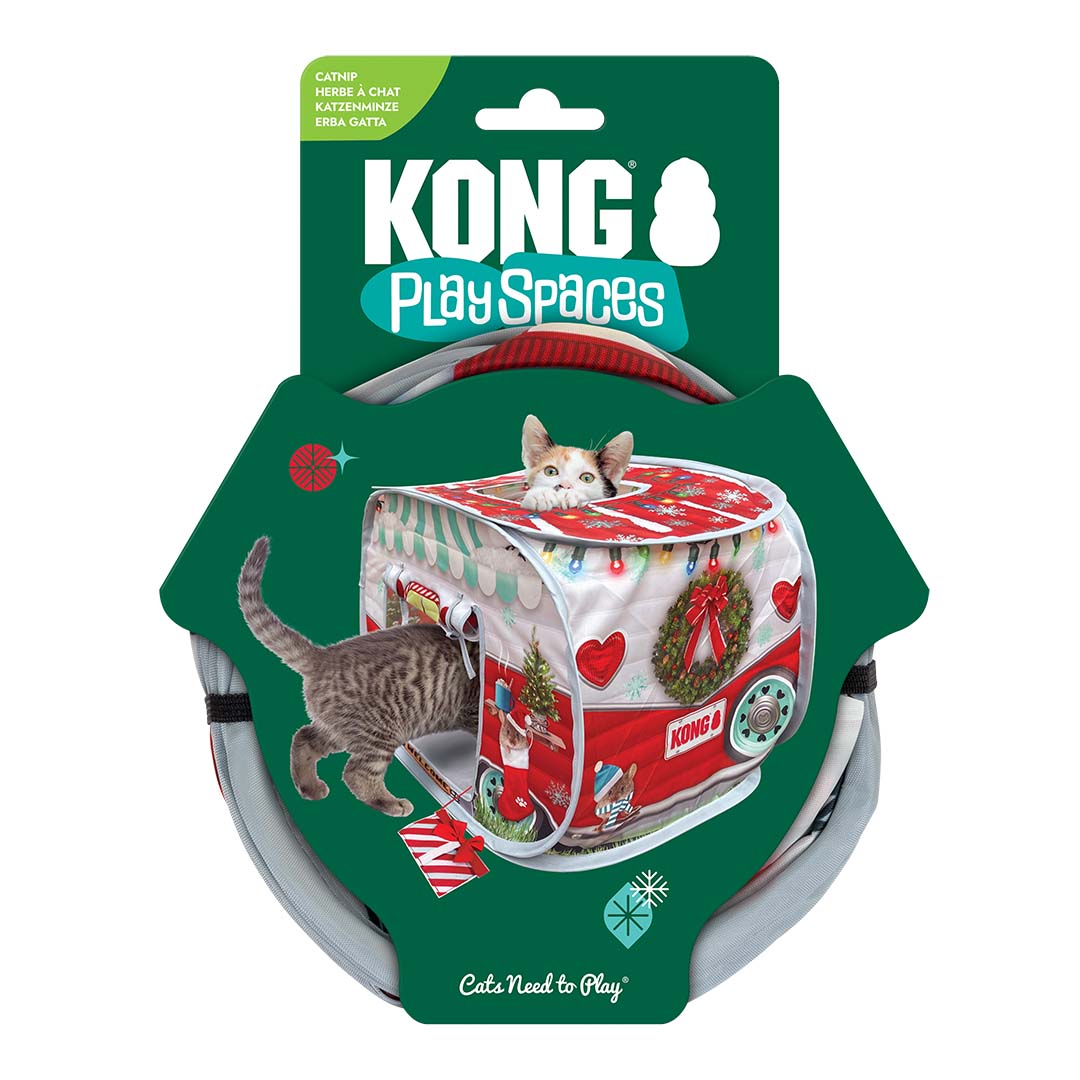 KONG Holiday Cat Play Spaces Camper Multicolor - Verpakkingsbeeld