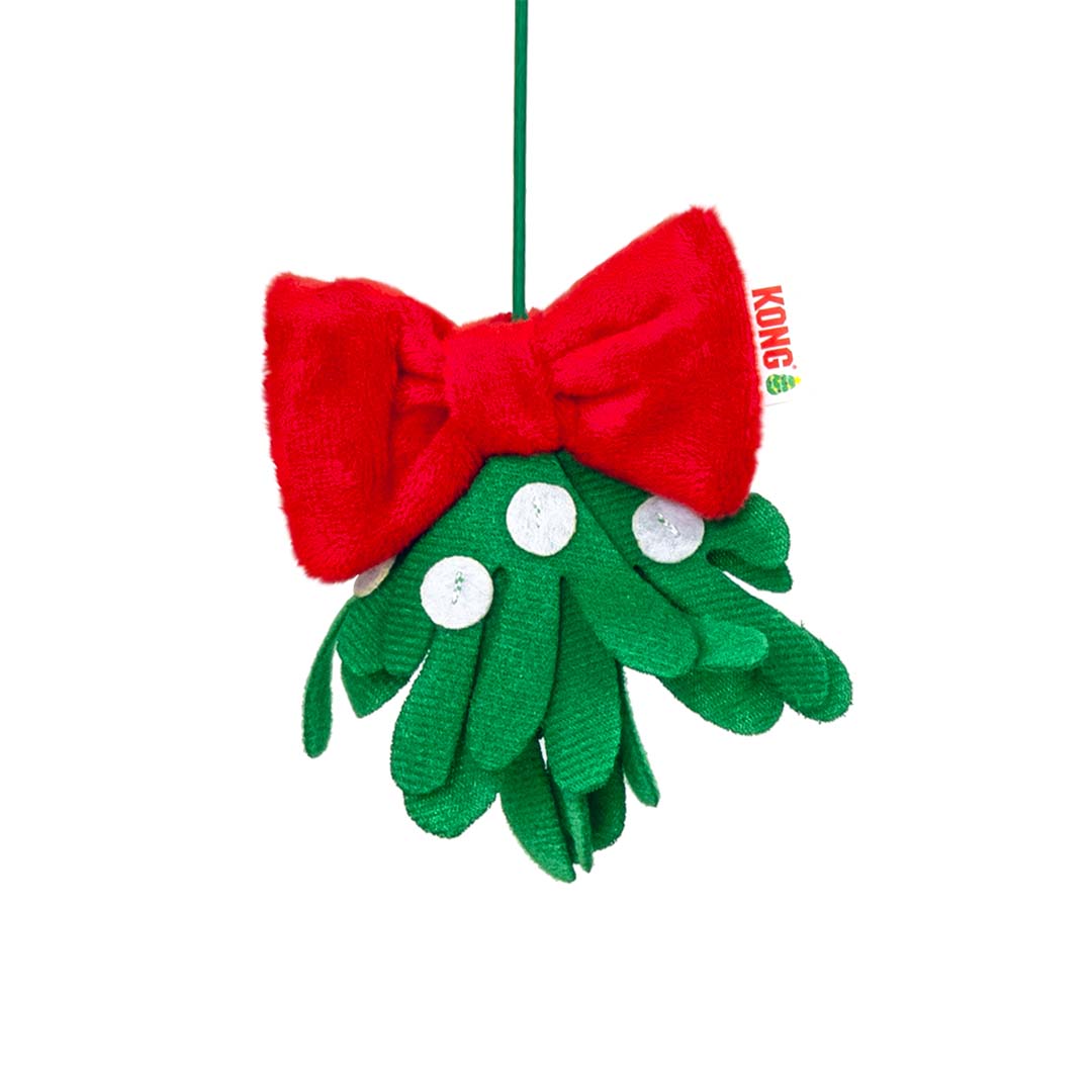 KONG Holiday Cat Connects Window Mistletoe Green/red - Detail 1