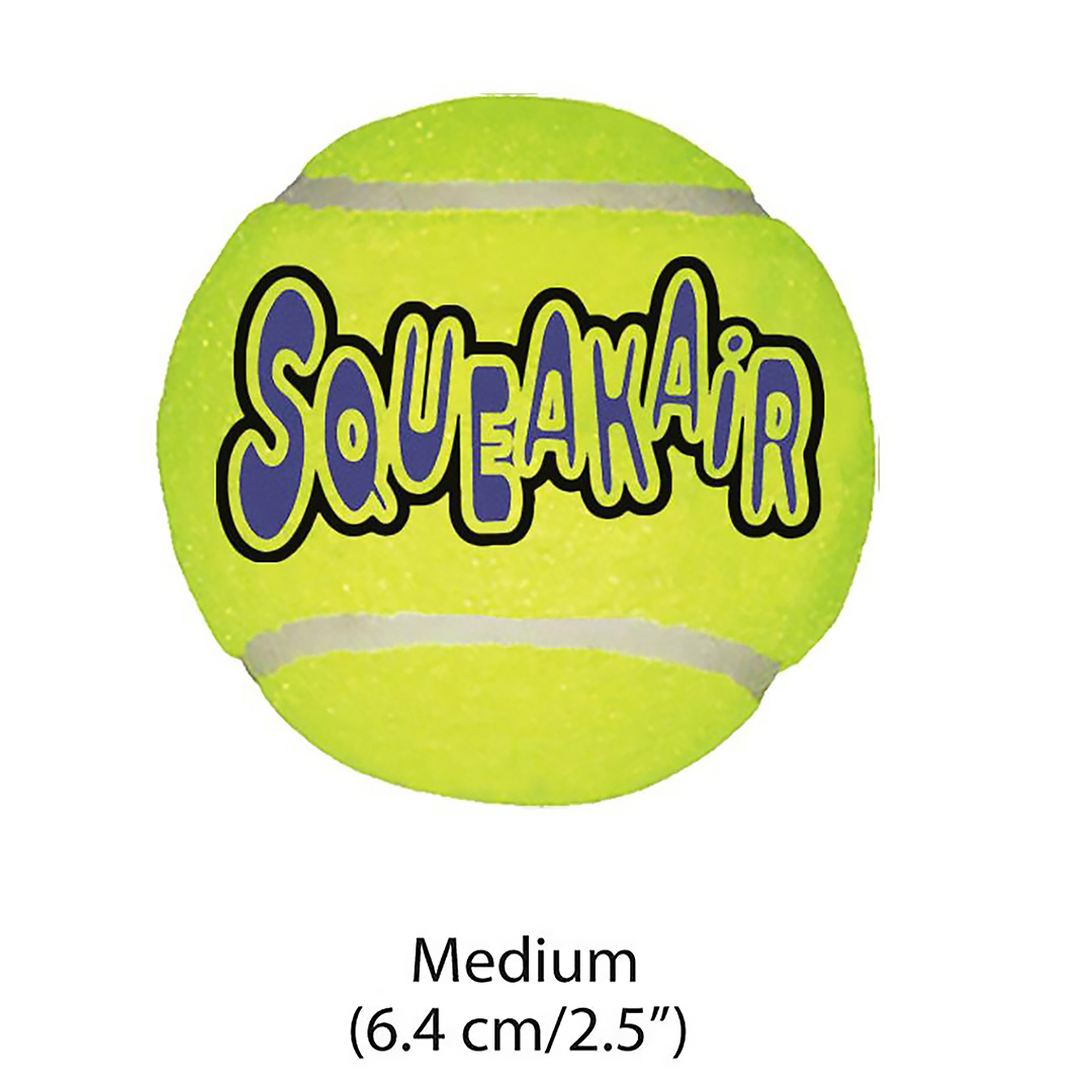 Kong air squeakair tennis ball 1pc yellow - Product shot