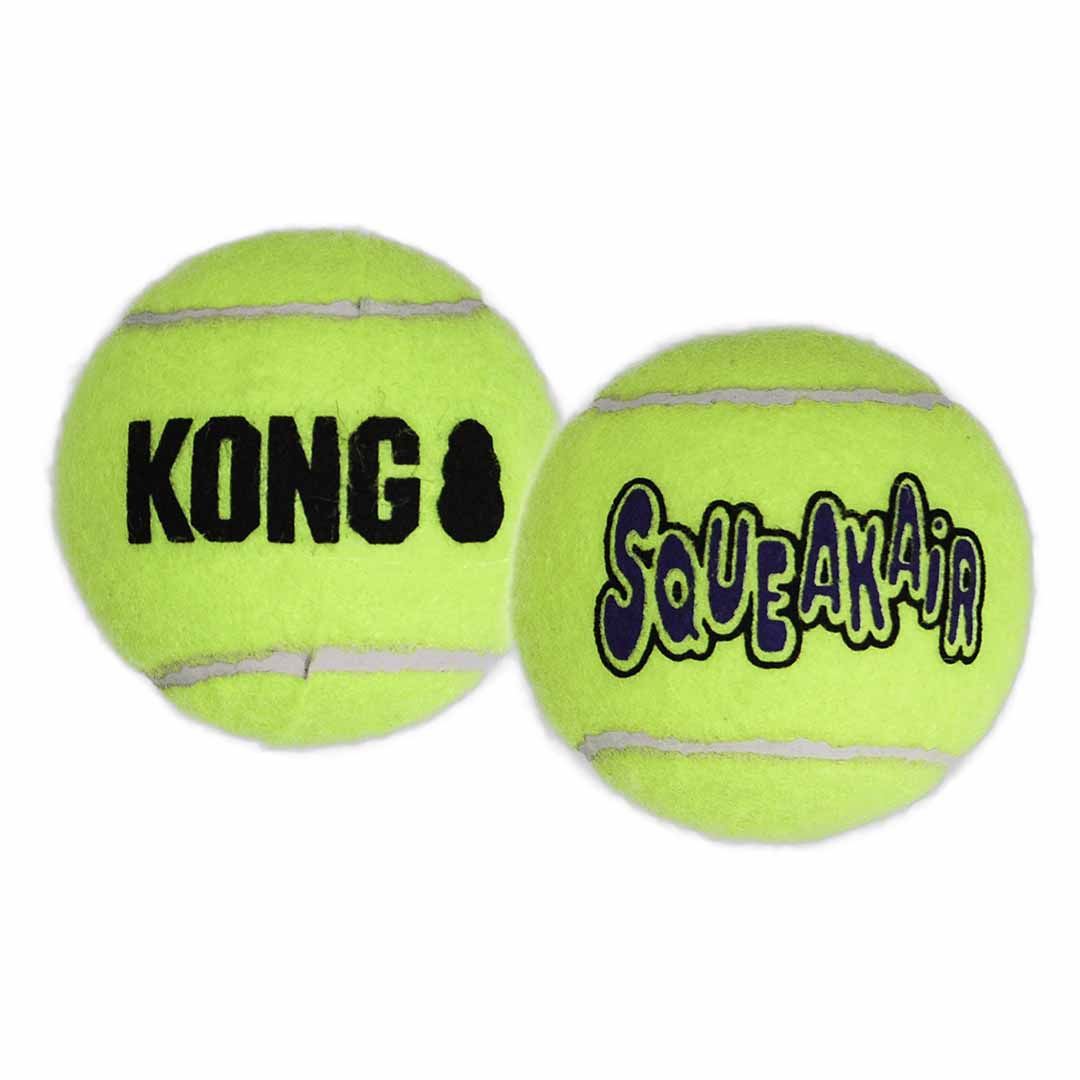 Kong air squeakair tennis ball 2pcs yellow - Product shot