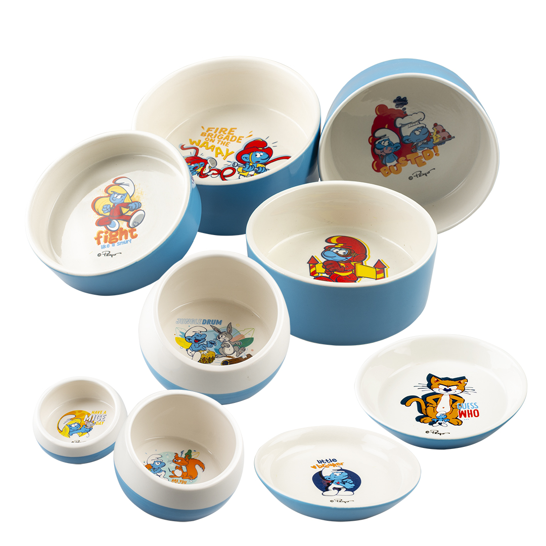 Concept smurfs duvoplus feeding bowls - Product shot