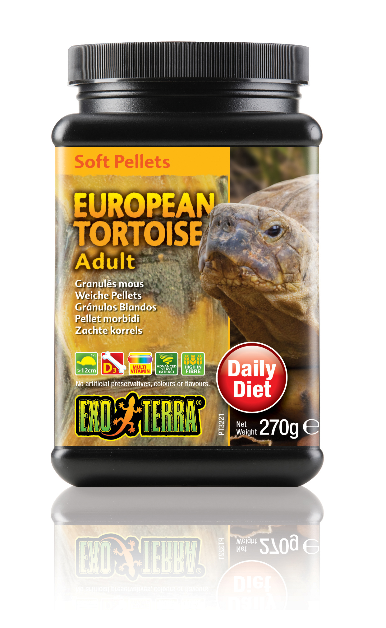 Ex soft pellets volwassen europese schildpad - <Product shot>
