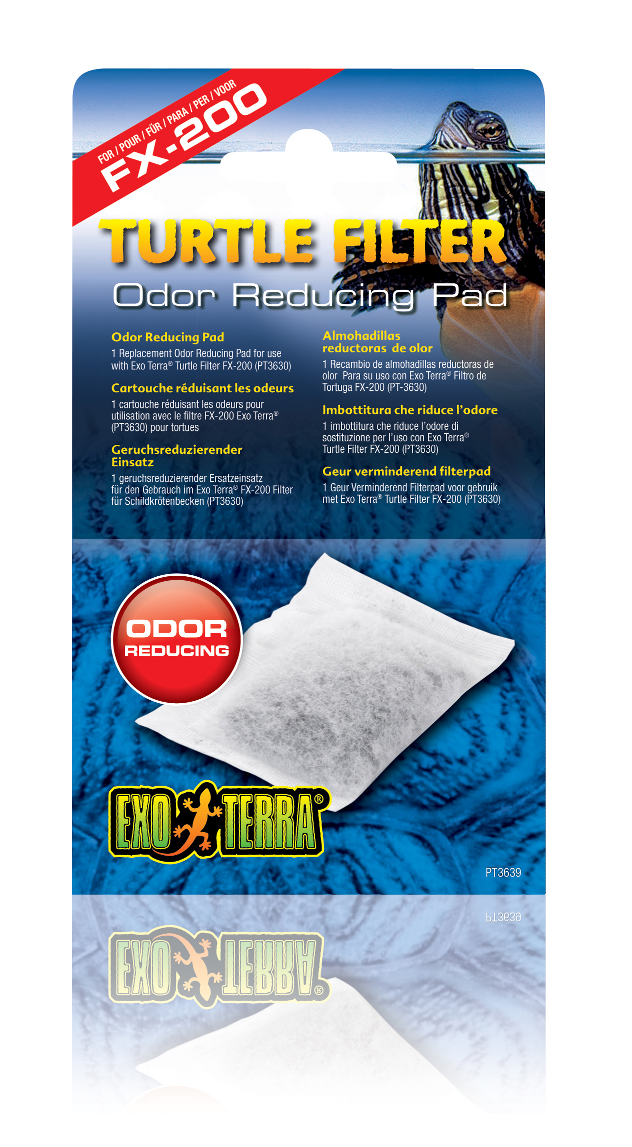 Ex turtle filter odor reducing pad fx-200 - Product shot