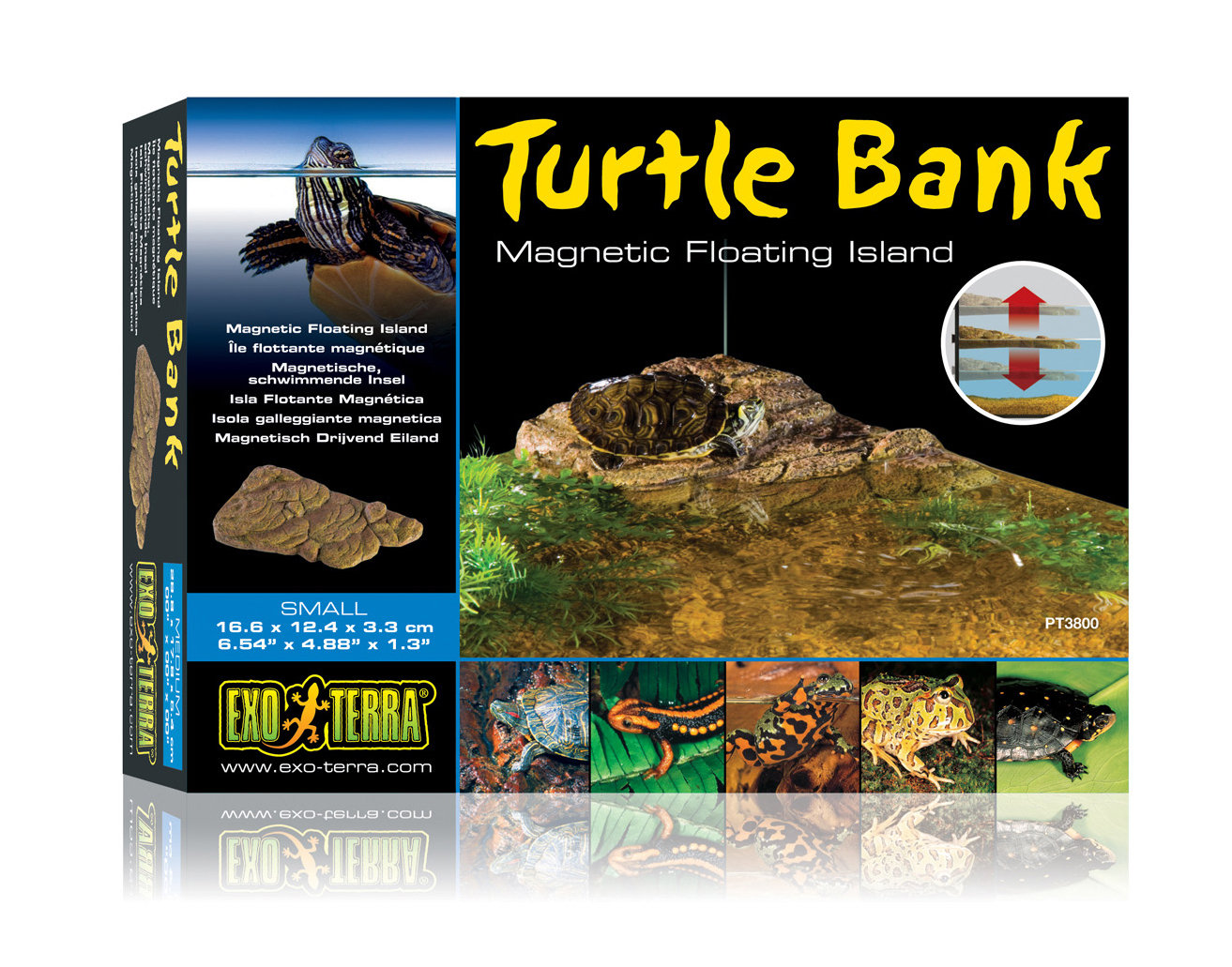 Ex turtle bank magnetisch drijvend eiland - <Product shot>