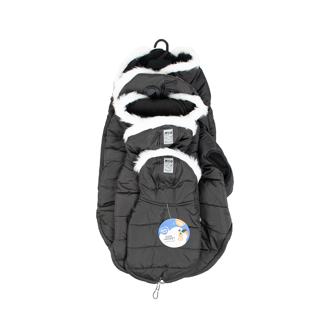 Concept duvoplus hondenjas puffer eskimo black - Product shot