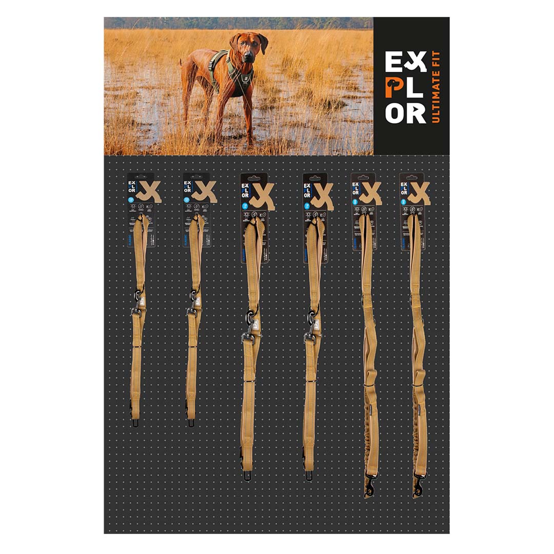 Concept EXPLOR uf honey gold leash - Product shot