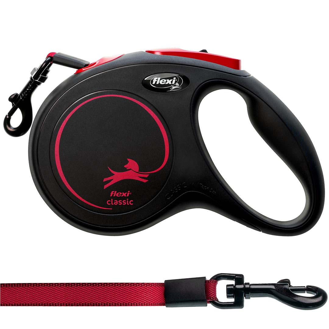 Flexi New Classic Tape Black Fire Negro/rojo - Product shot