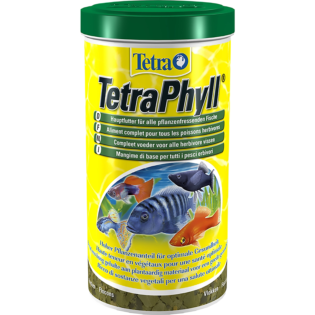 Tetra phyll 1000мл растительные хлопья (упак 12шт) (4004218766488)