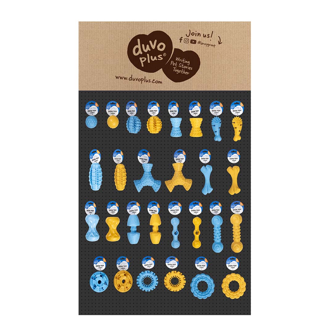 Concept duvoplus rubber speeltjes Griplay Blau/gelb - Product shot