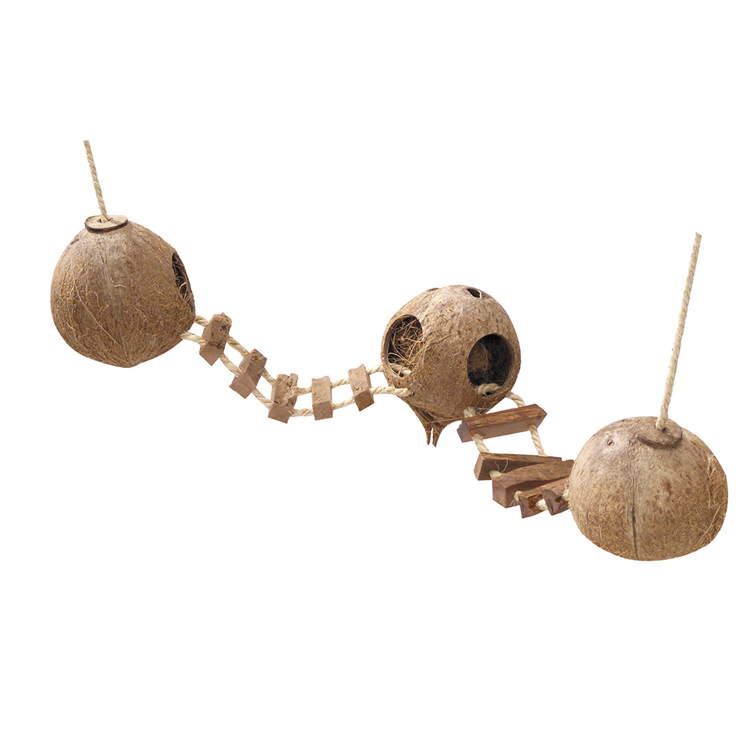 Coconut globehouse with ladder and rope - Product shot