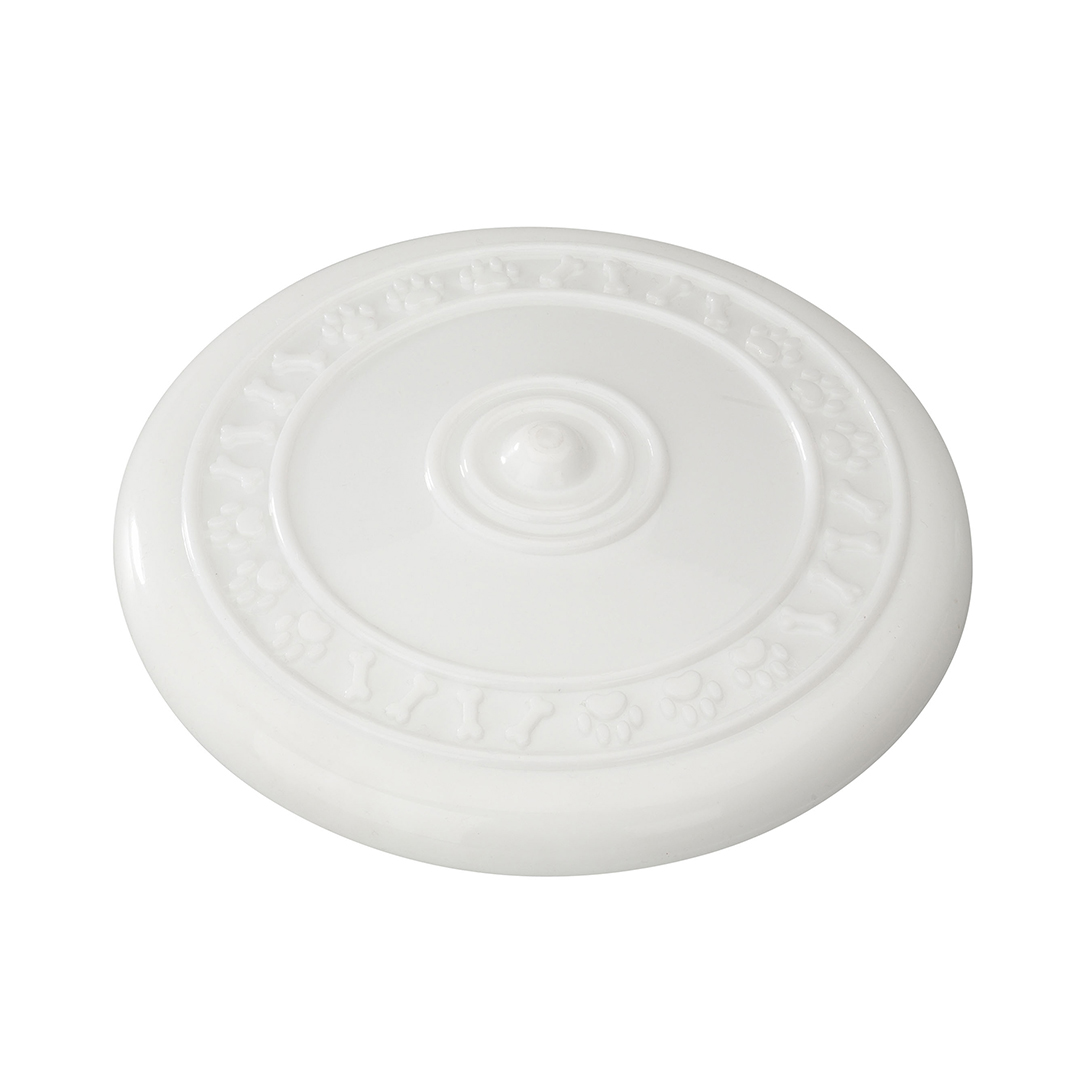 Rubber frisbee met vanille smaak wit - Product shot