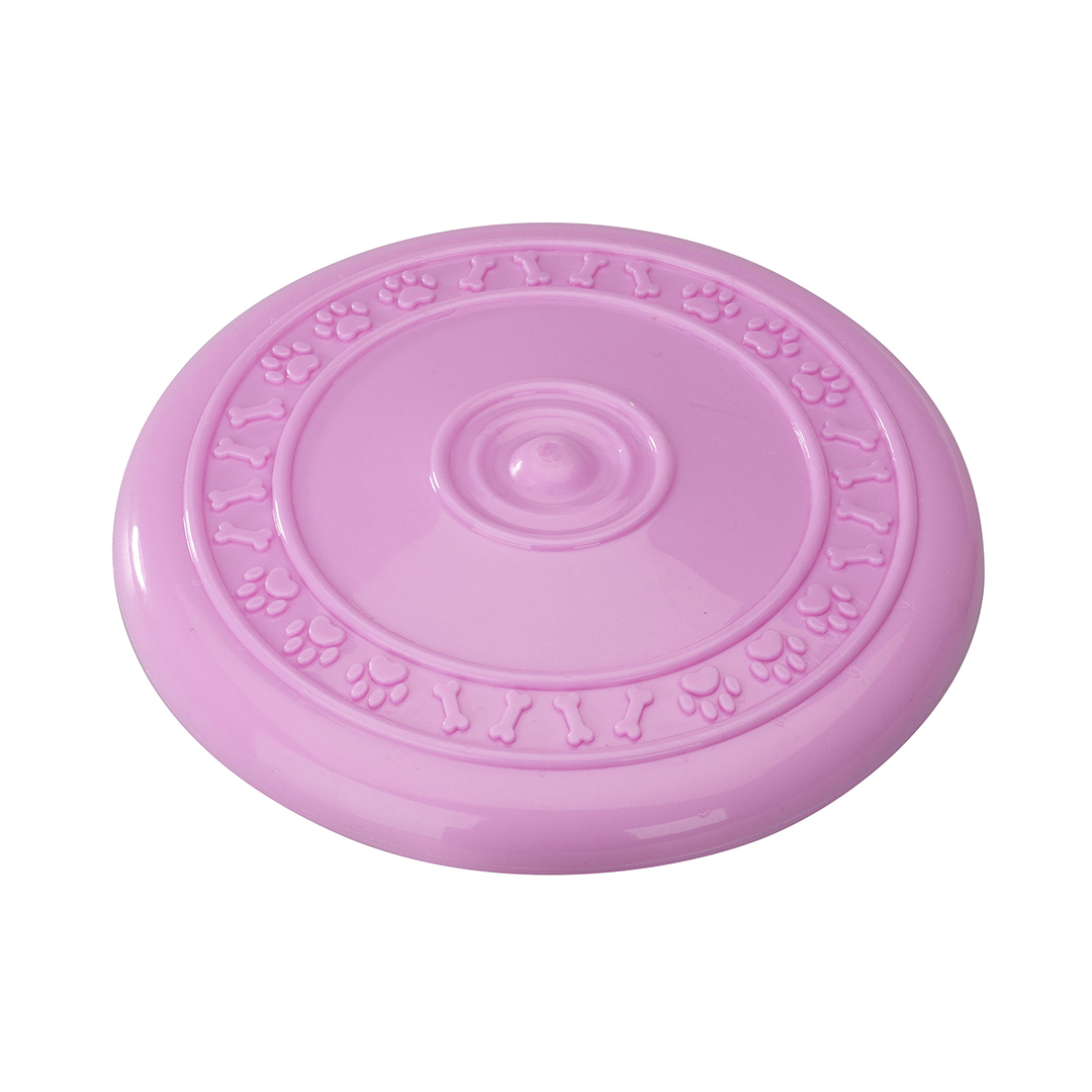 Rubber frisbee with strawberry flavour rosa - Product shot