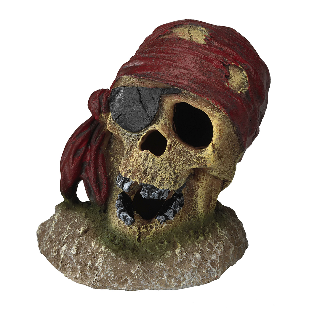 Pirate skull eyepatch 7x7x8cm - Product shot