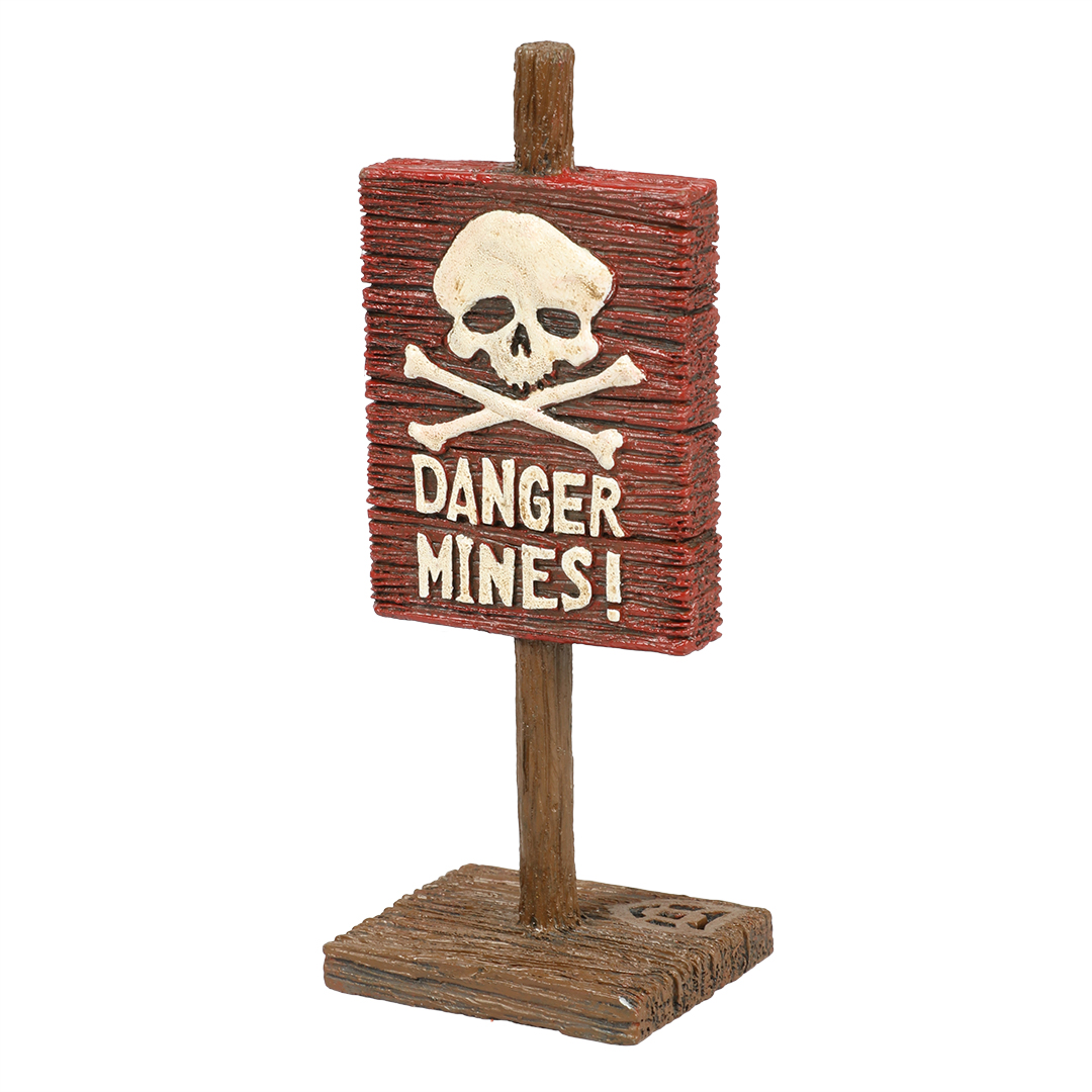 Warning sign - danger mines - Product shot