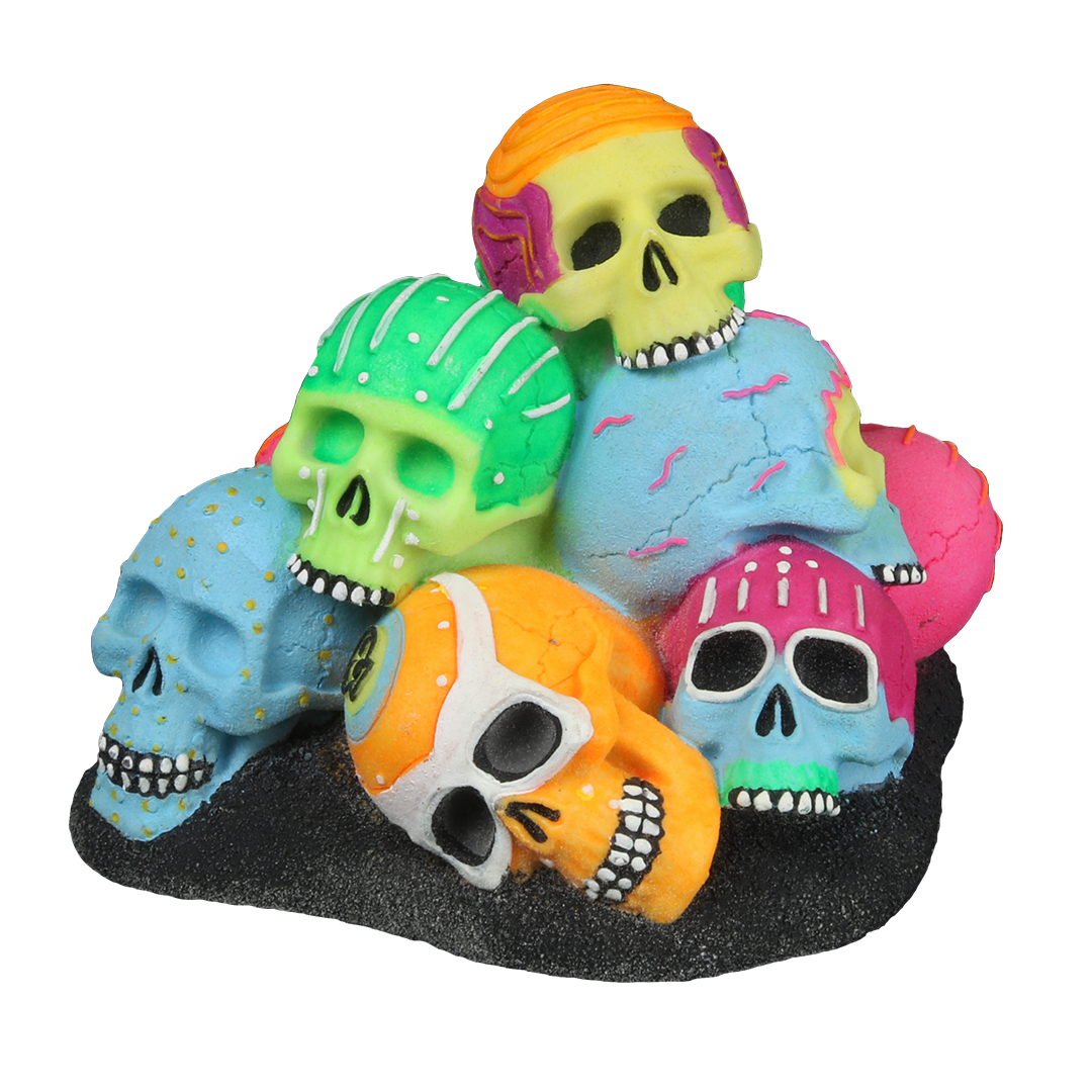 Dia de los muertos crânes pile multicolore - Product shot