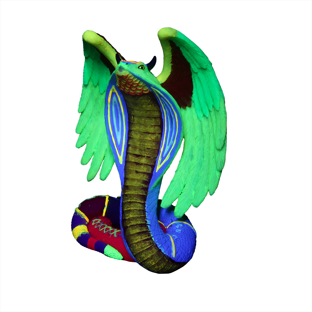 Dia de los muertos serpent multicolore - Detail 2