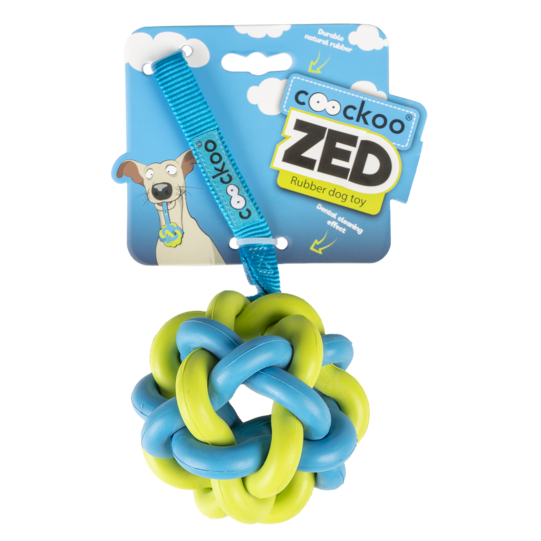 Zed lime big dog toy blue/green - Verpakkingsbeeld