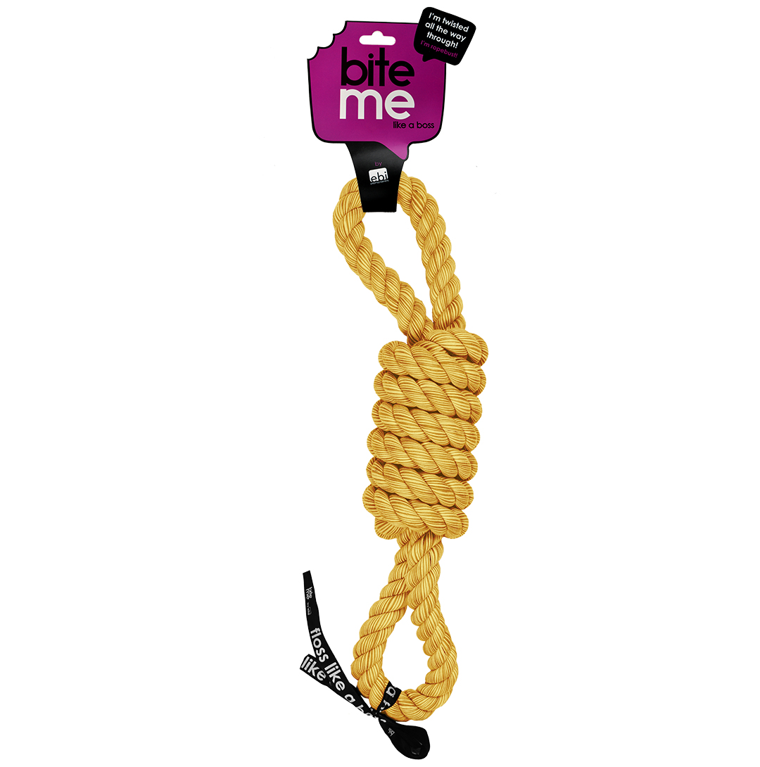 'tug life' jeu corde 2 boucles jaune - Verpakkingsbeeld