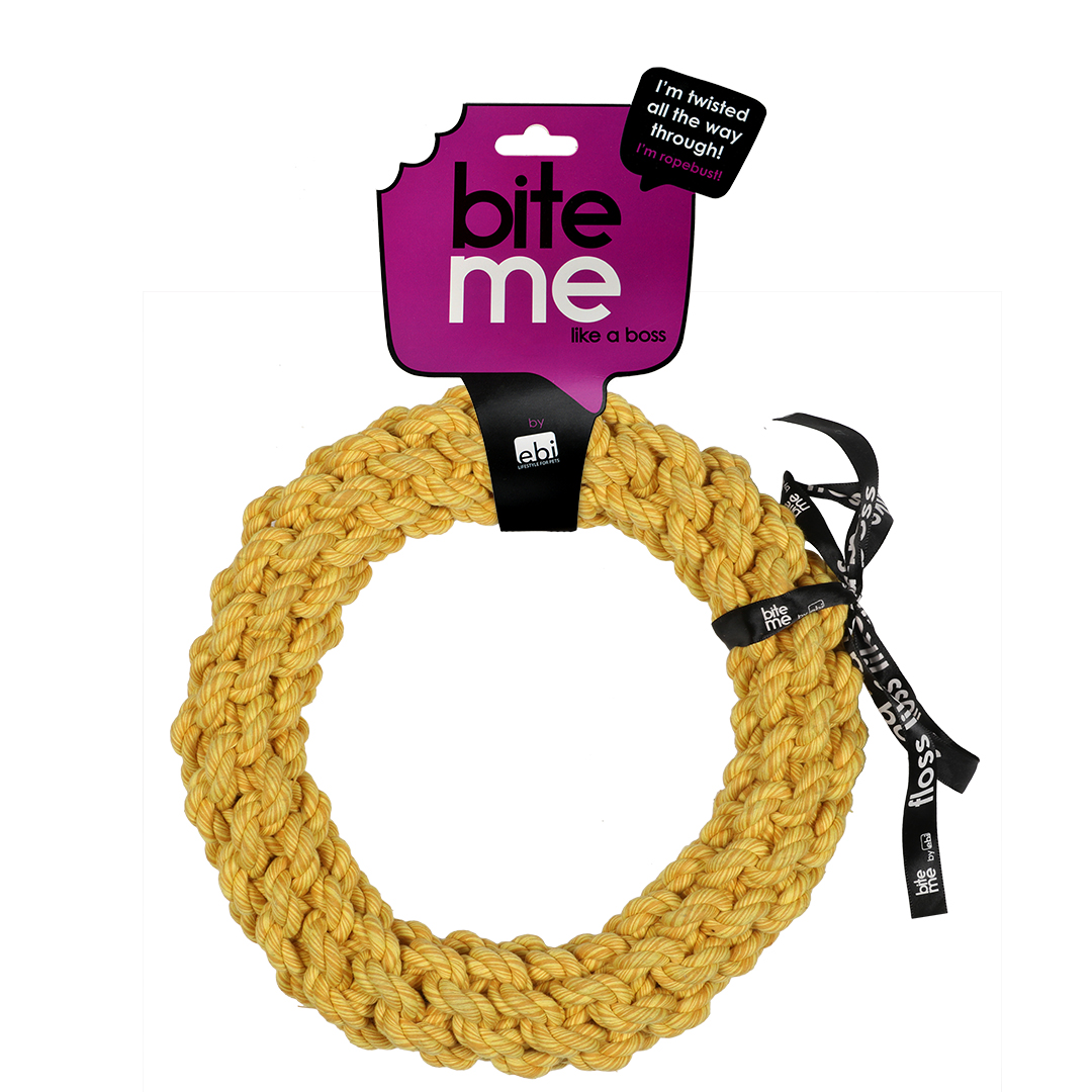 'da-chain' gevlochten ring geel - Verpakkingsbeeld