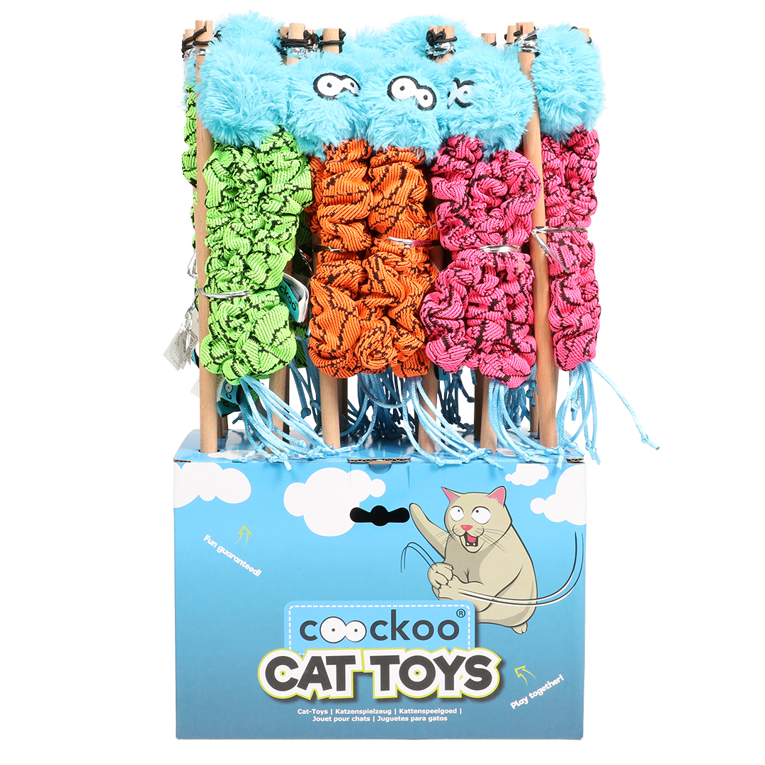 Coockoo mac kattenhengel gemengde kleuren - Verpakkingsbeeld