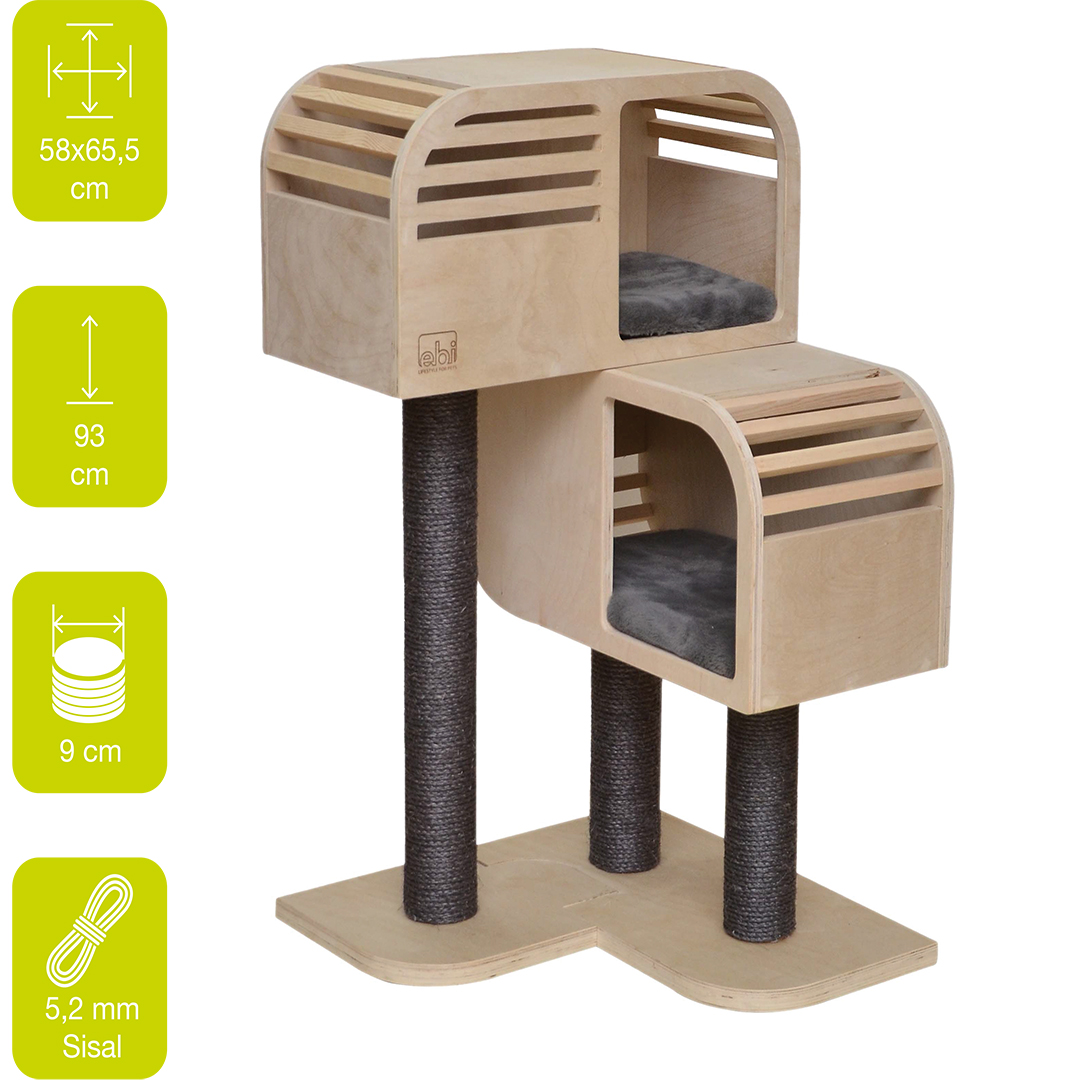 Atlas 90 scratching post beige/anthracite - Sceneshot