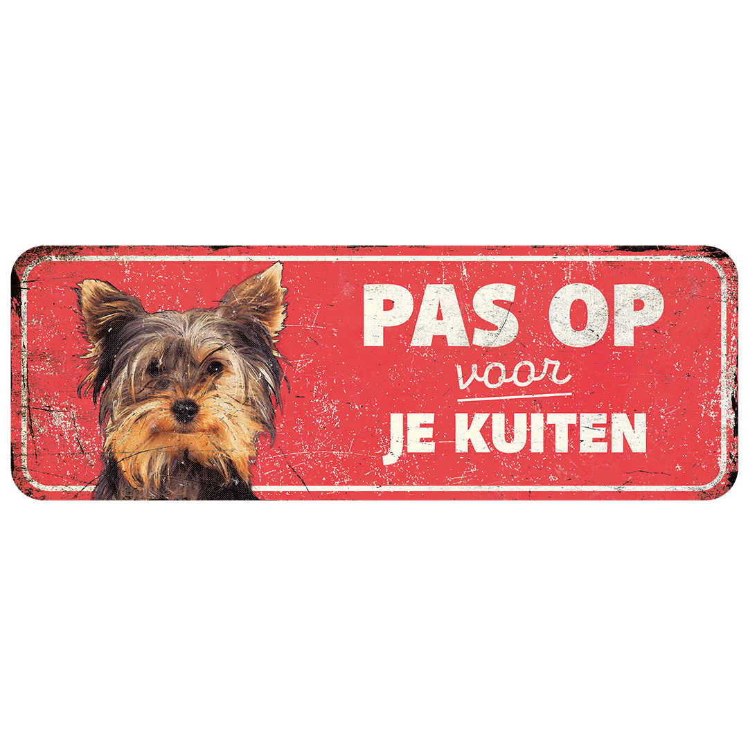 Warning sign terrier nl red - Product shot