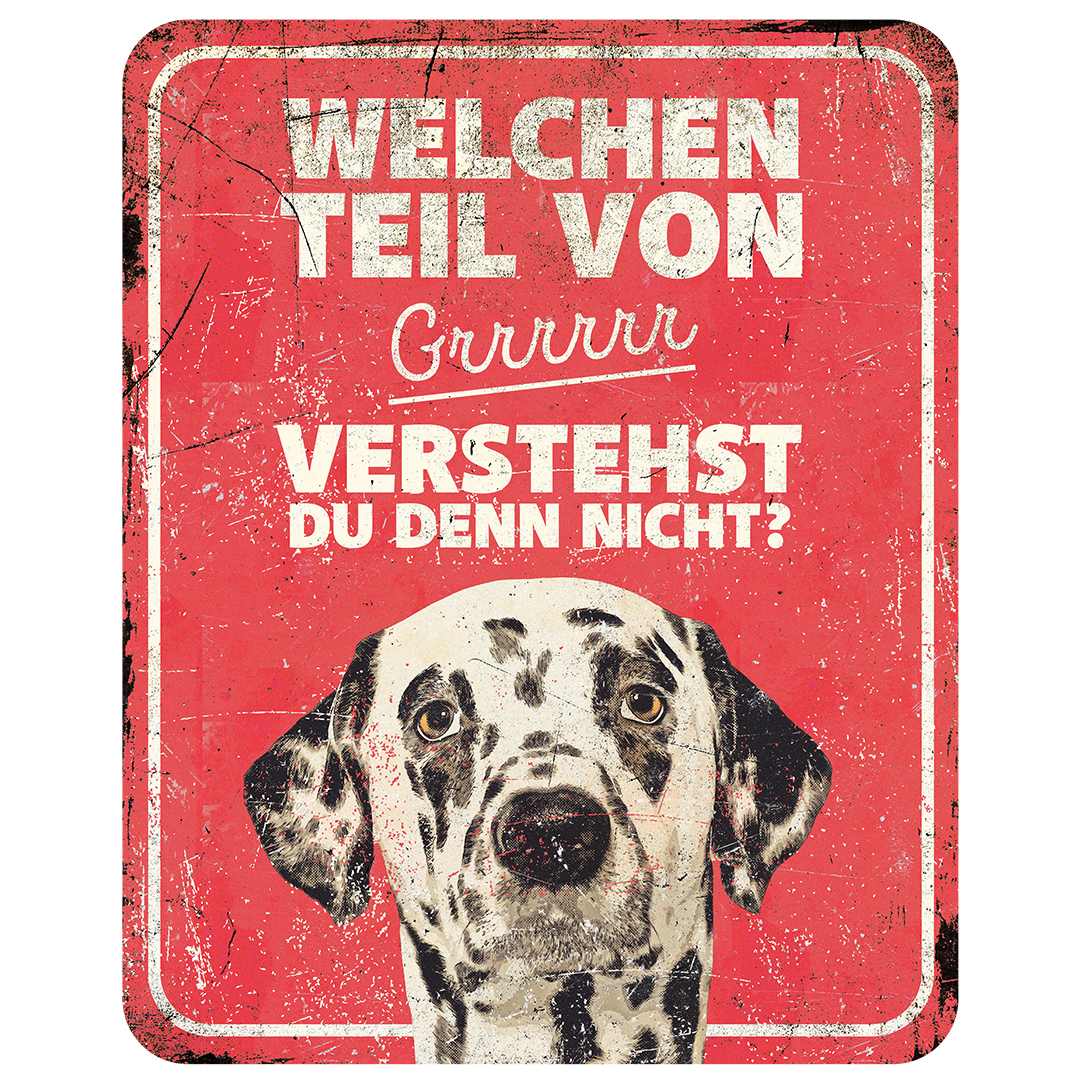 Warnschild dalmatian de rot - Product shot