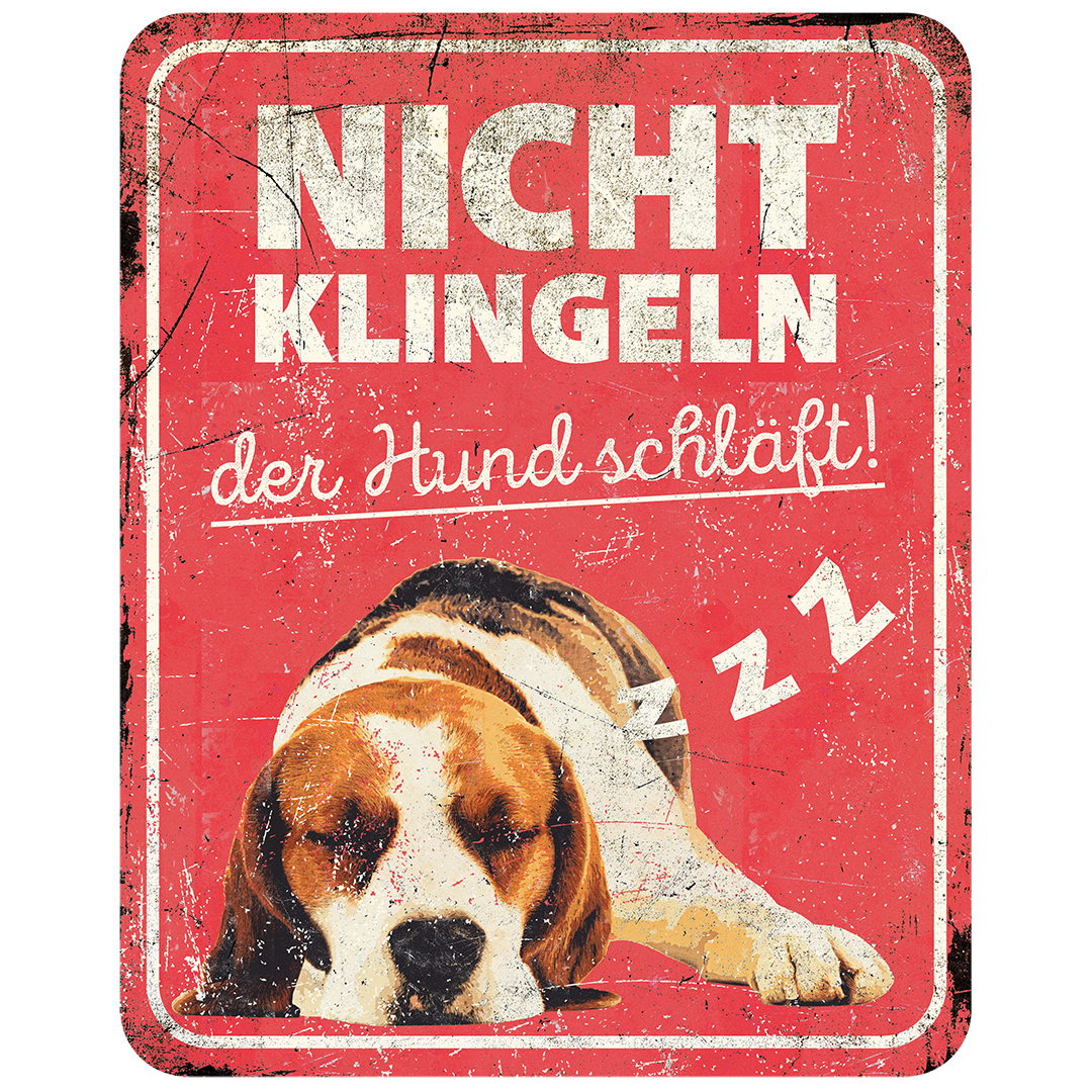 Warnschild beagle de rot - Product shot