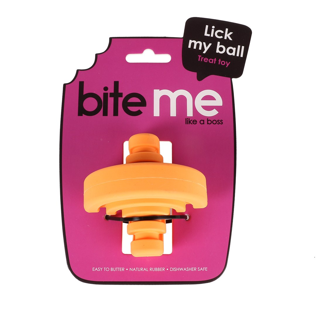 Lick my ball - snack toy orange - Verpakkingsbeeld