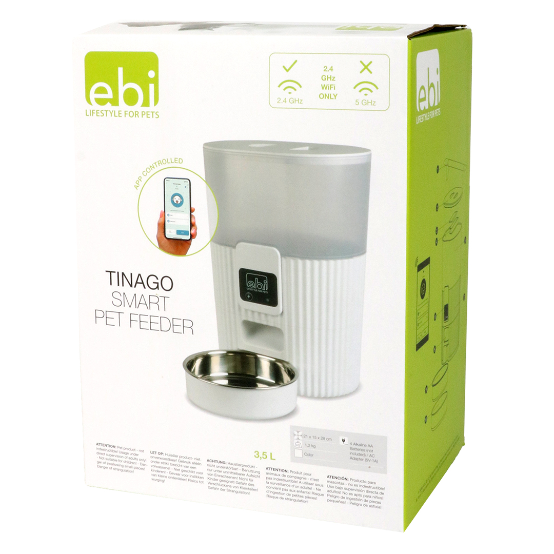 Tinago smart feeder wit - Verpakkingsbeeld