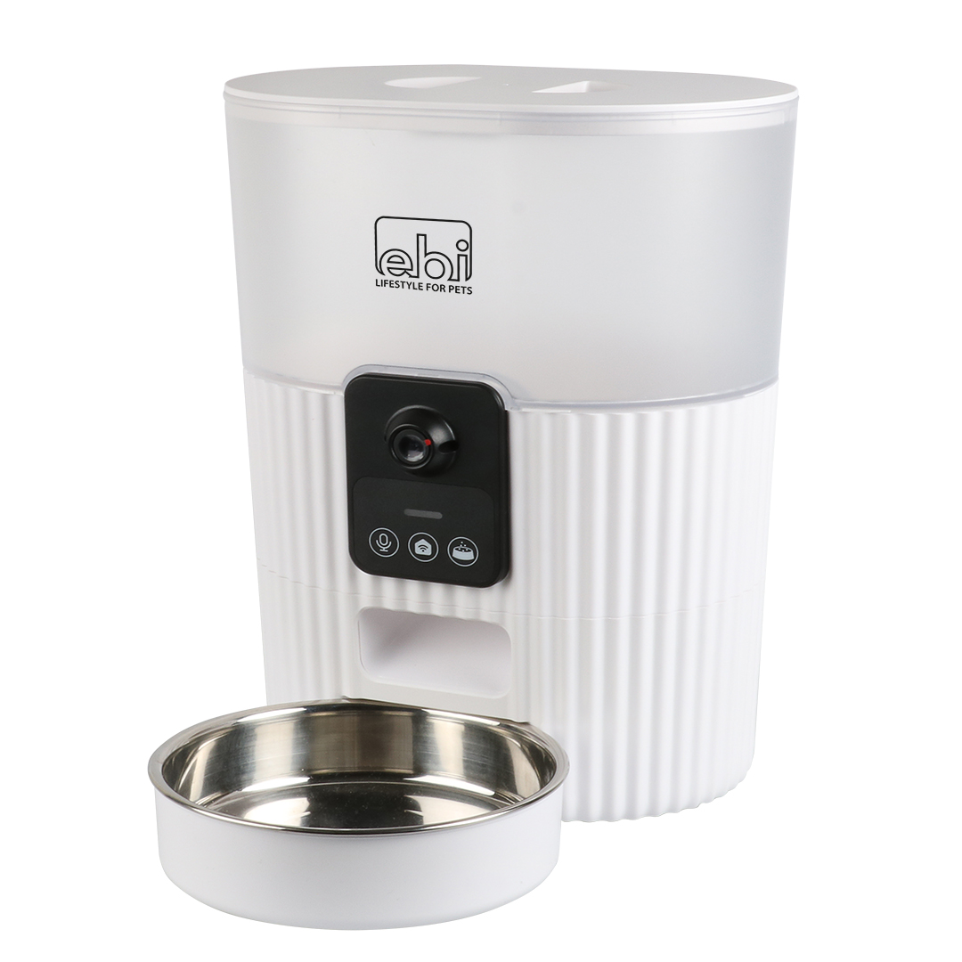 Kualo smart feeder met camera wit - Product shot