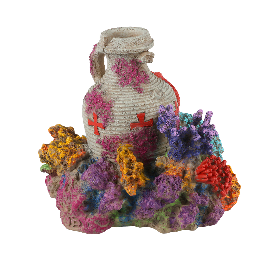 Amfoor koraal 2 meerkleurig - Detail 2