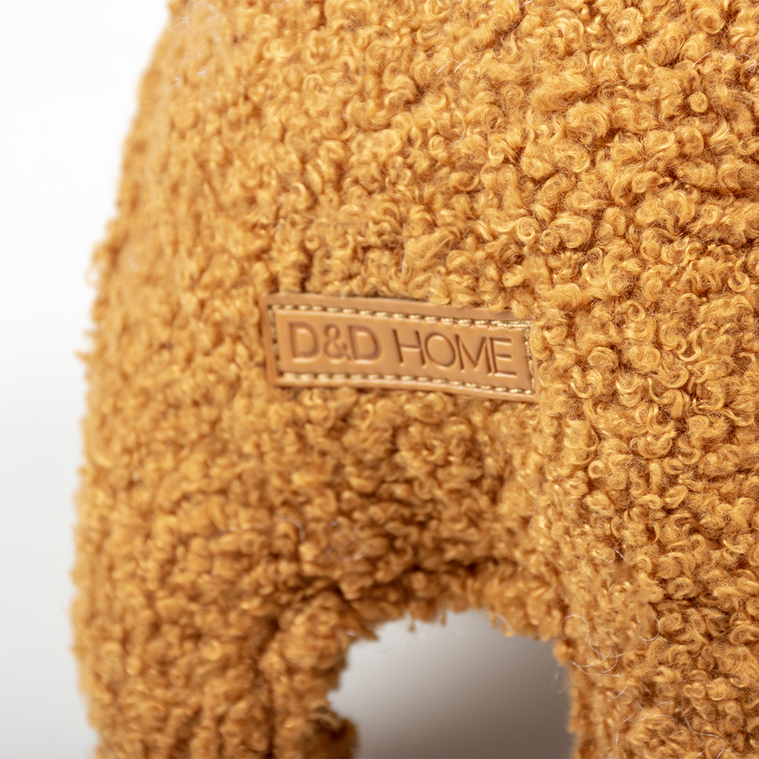 Liz teddy fabric dog toy brown - Detail 1