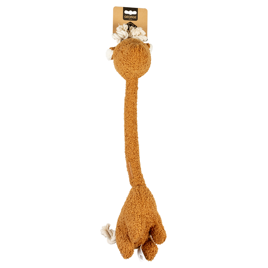 George teddy fabric dog toy brown - Verpakkingsbeeld