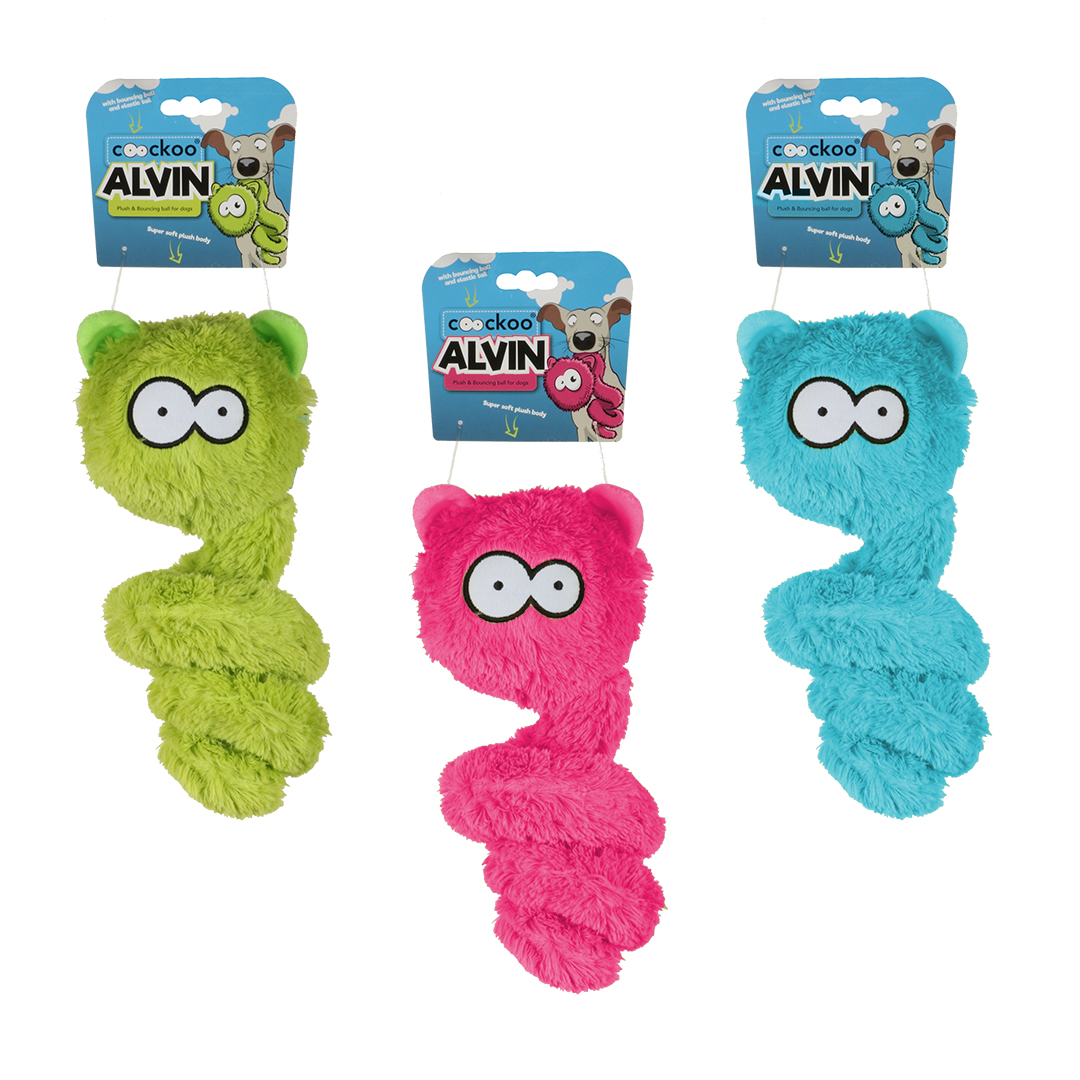 Coockoo alvin dog toy mixed colors - Verpakkingsbeeld