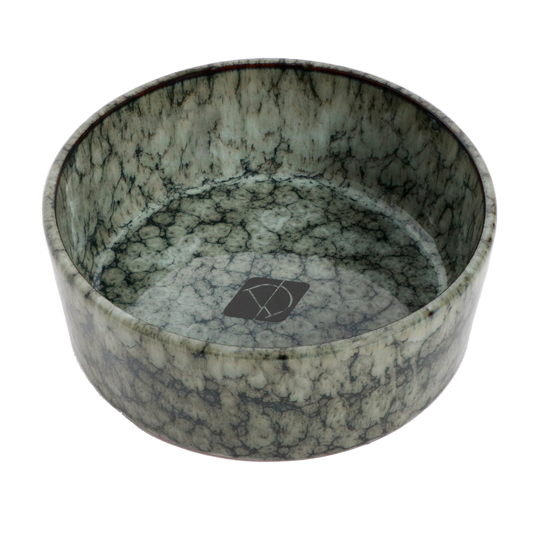 Jasper food and drink bowl green marble - <Product shot>