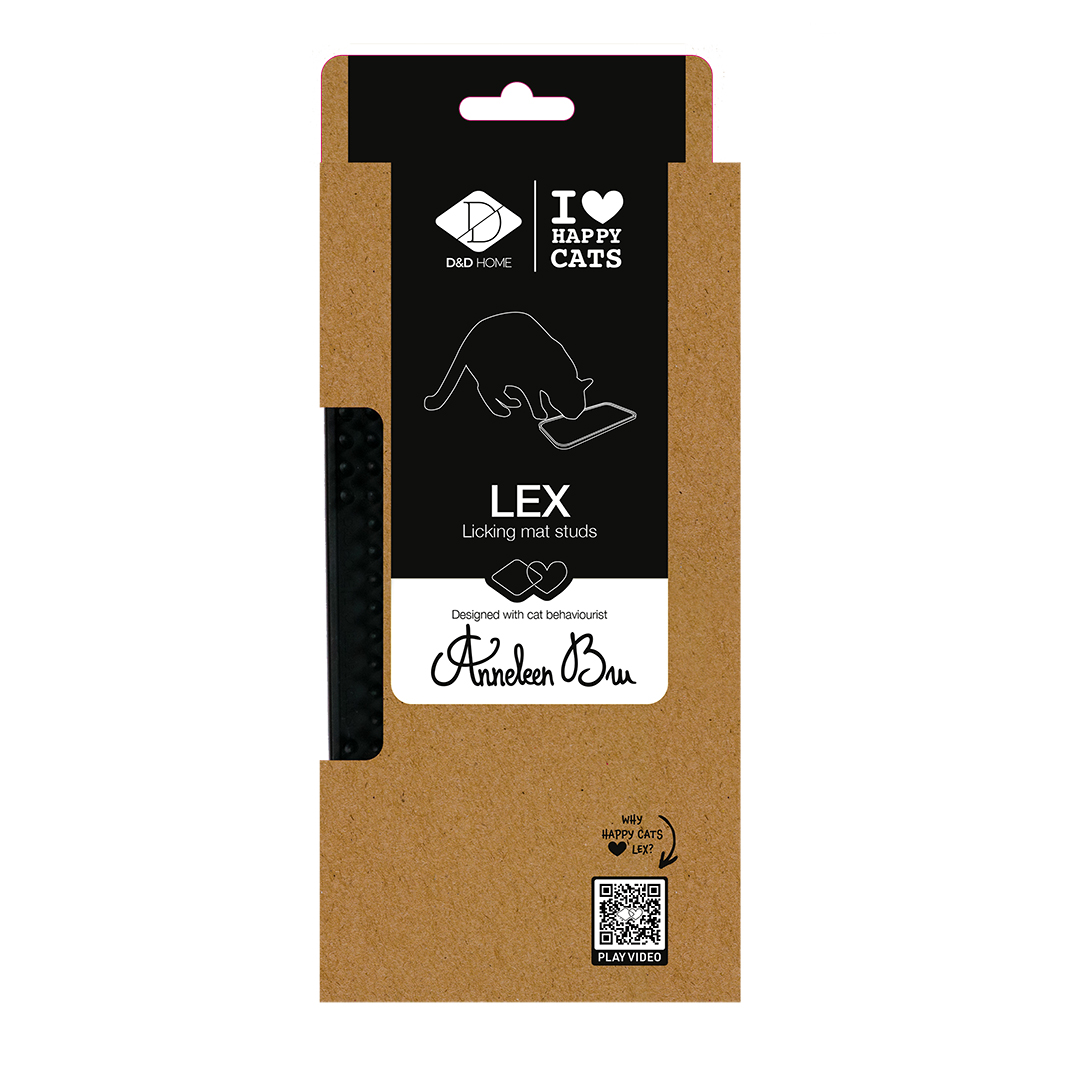 Lex - licking mat studs black - Verpakkingsbeeld