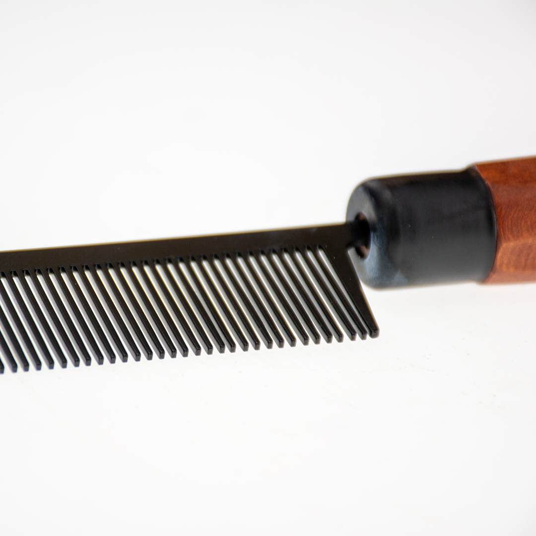 Japandi detangling comb 34 brown - Detail 2