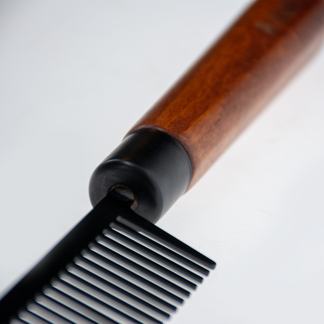 Japandi detangling comb 19 brown - Detail 2