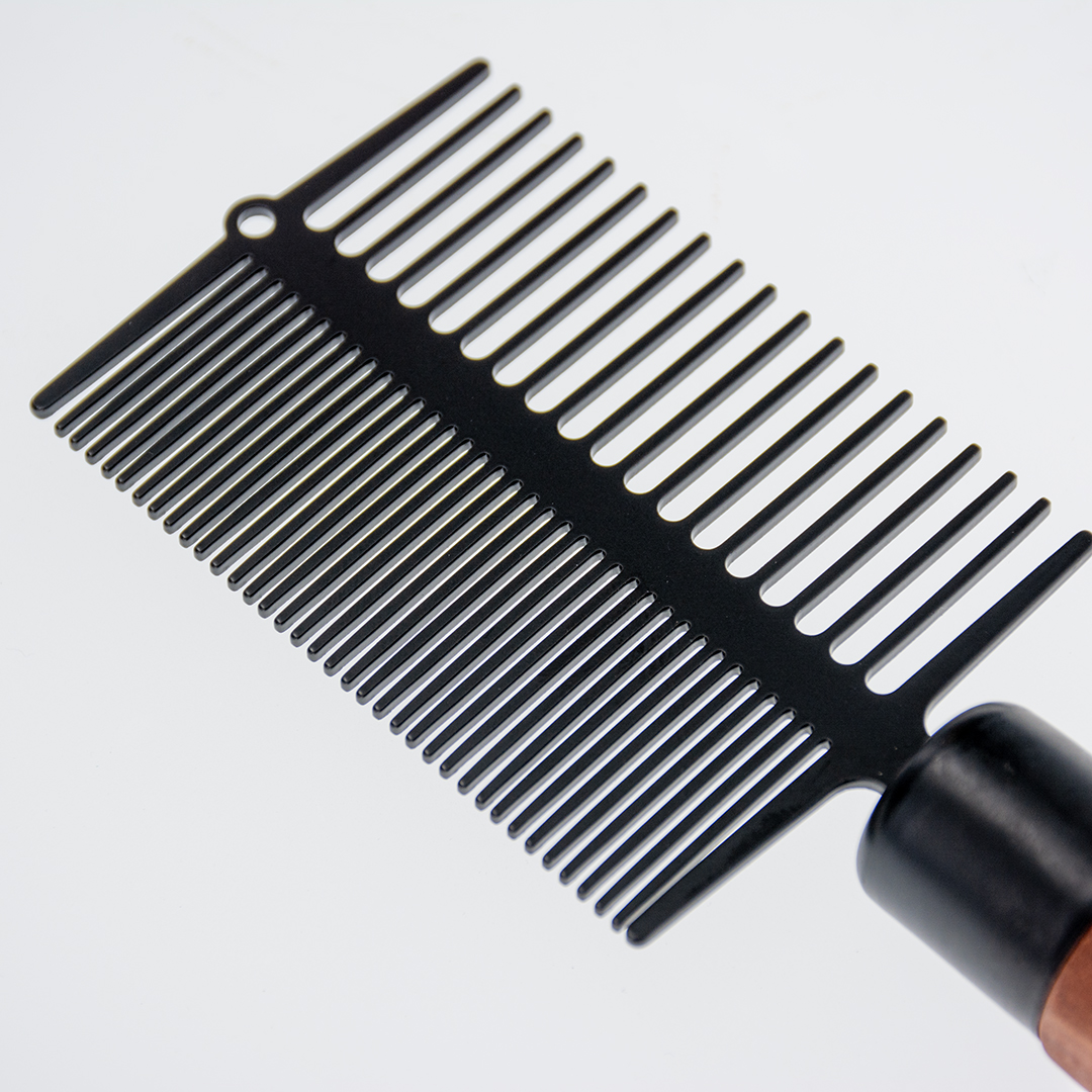 Japandi double detangling comb brown - Detail 1
