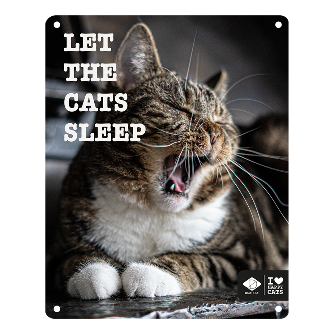 I LOVE Happy Cats Schild 'let the cats sleep' mehrfarbig - Product shot