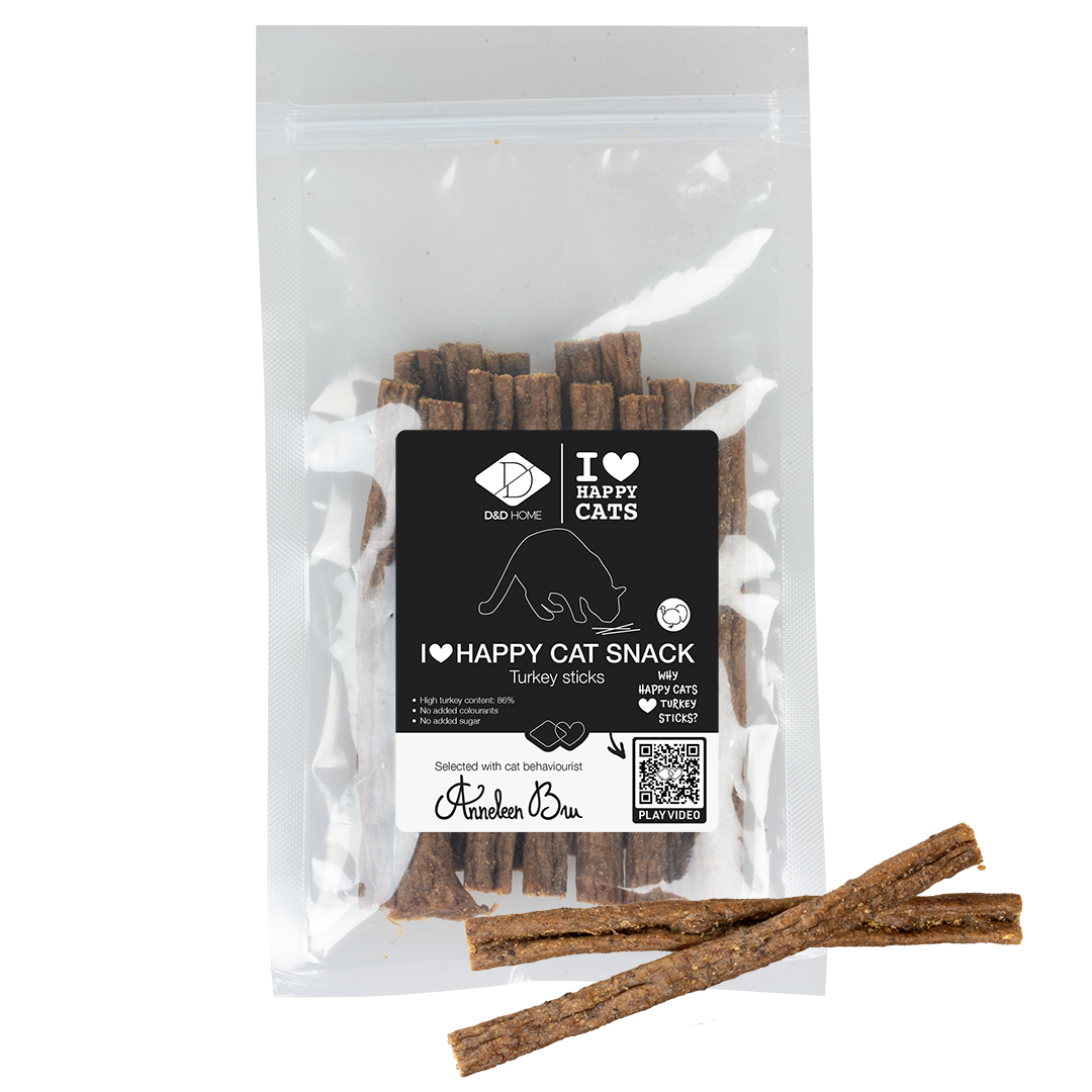 I love happy cat snack-sticks met kalkoen - Product shot