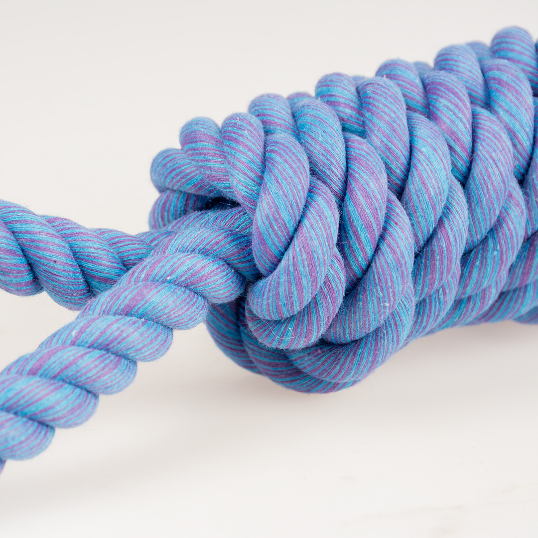 'tug life' playing rope 2 loops blue - Detail 1