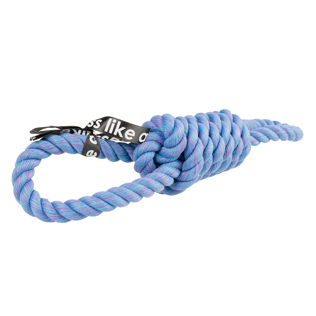 'tug life' playing rope 2 loops blue - <Product shot>