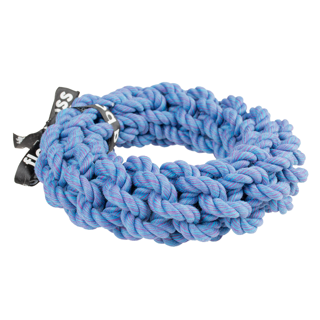 'da-chain' braided ring blue - <Product shot>