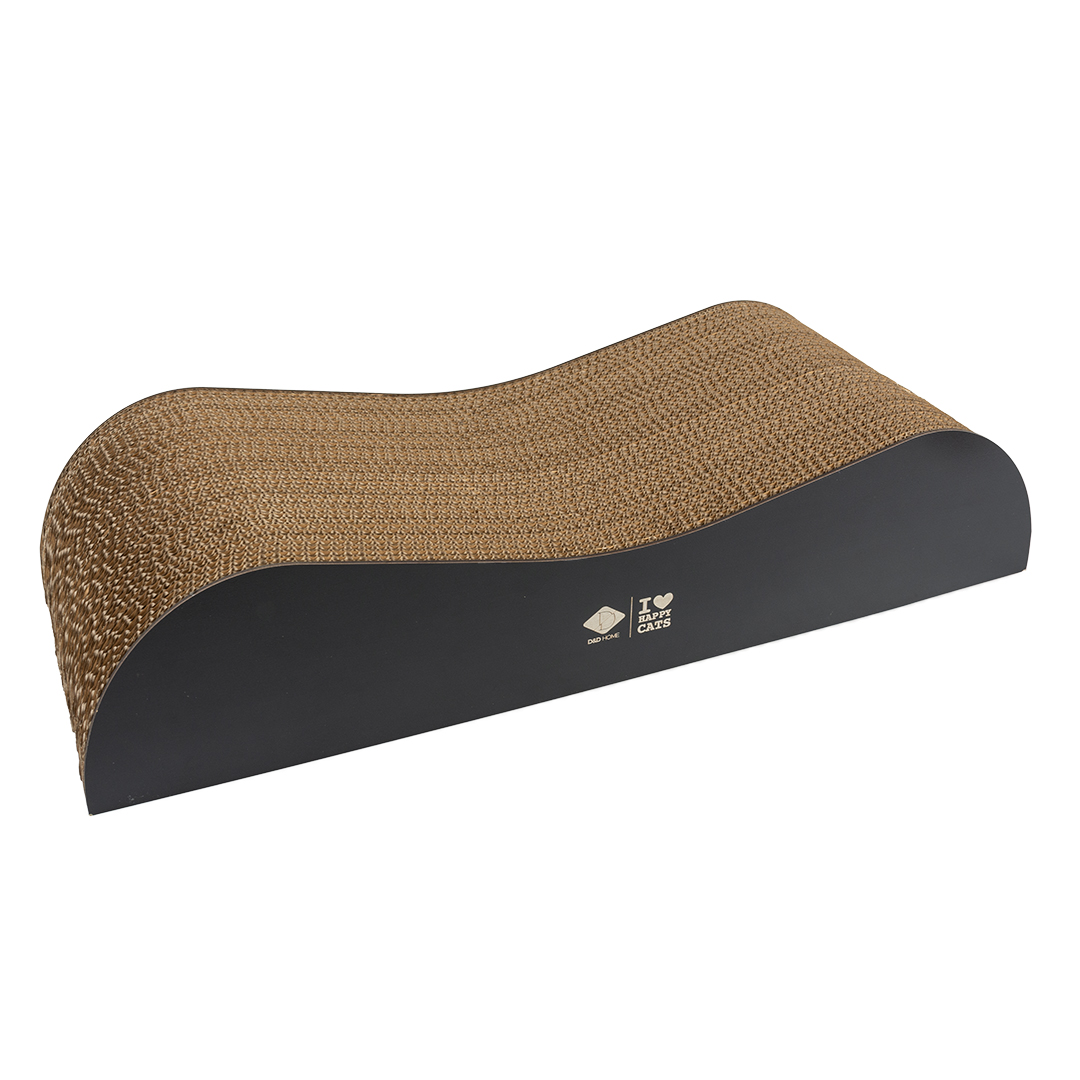 ARCHIE - Cardboard scratcher lounge brown/black - Detail 1